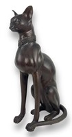 A. Tiot  Egyptian Cat Bronze Sculpture