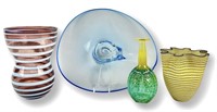 (4) Kosta Boda Glass Works