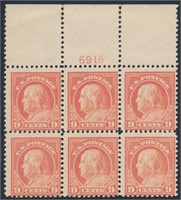 USA #509 PLATE# BLOCK OF 6 MINT FINE NH