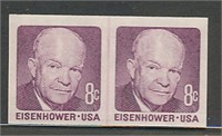 USA #1402a EFO IMPERF LINE PAIR MINT VF NH