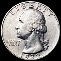 1932-D Washington Silver Quarter CHOICE BU