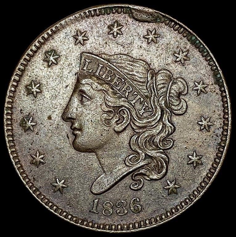 1836 Braided Hair Large Cent CLOSELY UNCIRCULATED
