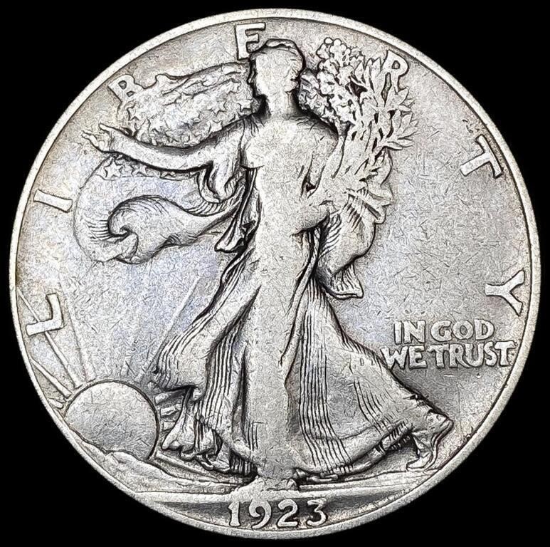 1923-S Walking Liberty Half Dollar NICELY CIRCULAT