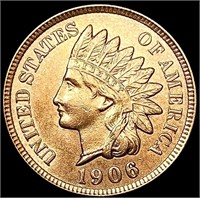 1906 RD Indian Head Cent GEM BU