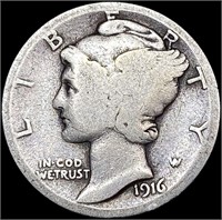 1916-D Mercury Dime NICELY CIRCULATED