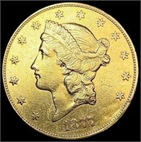 1877-S $20 Gold Double Eagle CLOSELY UNCIRCULATED