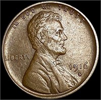 1916-S Wheat Cent CLOSELY UNCIRCULATED