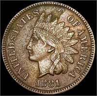 1881 Indian Head Cent CLOSELY UNCIRCULATED