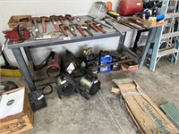 Metal Shop Table w/ Small 4" Vise Attached