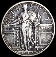 1917 T1 Standing Liberty Quarter NICELY CIRCULATED