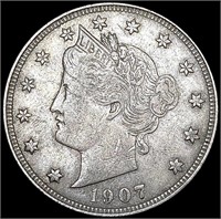 1907 Liberty Victory Nickel NEARLY UNCIRCULATED