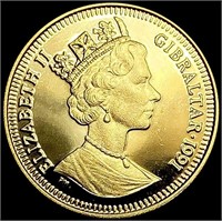1991 Gilbraltar 1/10oz Gold 1 Royal GEM PROOF