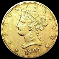 1901-S $10 Gold Eagle CLOSELY UNCIRCULATED