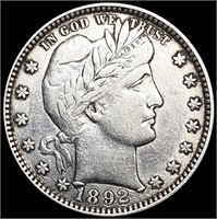 1892-O Barber Quarter NEARLY UNCIRCULATED