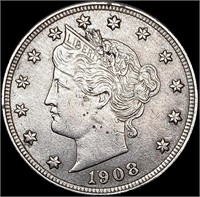 1908 Liberty Victory Nickel CLOSELY UNCIRCULATED