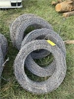 6 Rolls of 4 Point Barb Wire, One Lot, One Money