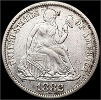 1882 Seated Liberty Dime NEARLY UNCIRCULATED