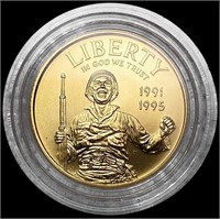 1995-W US Commem .25oz Gold $5 SUPERB GEM BU
