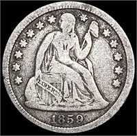 1859-O Seated Liberty Dime NICELY CIRCULATED