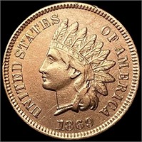 1869 RD Indian Head Cent UNCIRCULATED