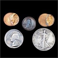 (5) Varied US Coinage (1909, 1929-D, 1976) HIGH GR