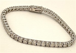 14K Gold Diamond Bracelet