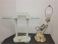 2 Desk Lamps - 16" + 19"T - Both Work! Table Lamp