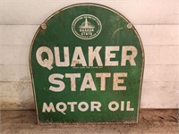 Quaker State sign double sided