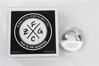 Zero F*cks Given 1 oz .999 Silver Coin