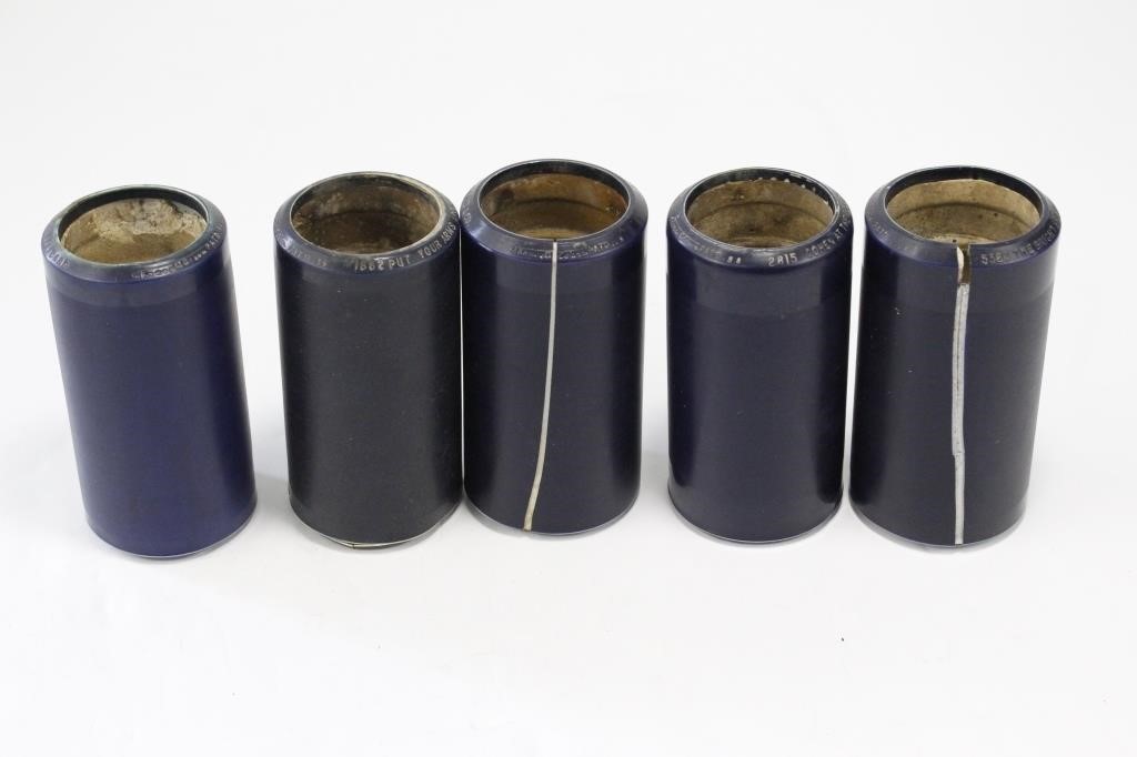 (5) Edison Blue Amberol Cylinders