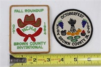 (2) Brown County Indiana Patches