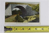 Big Four Arch Crawfordsville Indiana Postcard