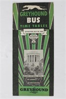 1944 Greyhound Bus Time Tables Vincennes Indiana