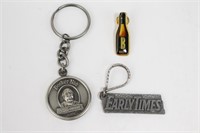 Jim Beam Early Times Keychains and Pins Booker
