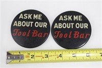 (2) Ask Me About Our Tool Bar Buttons
