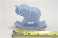 Knickerbocker Blue Elephant Hard Plastic Rattle