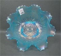 N'Wood Ice Blue Sunflower Ftd Ruffled Bowl