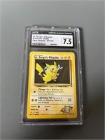 Pokemon Lt Surge Pikachu CGC 7.5