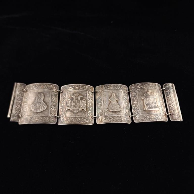Ladies Silver Bracelet 925 Peru 2.34 Ounces of Slr
