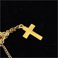 Gold Chain X2 14K & Cross are10K