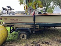 Boston Whaler Fishing Boat with Trailer