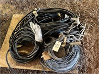 Pallet of Welding Cable, Tubing, Steel Cable