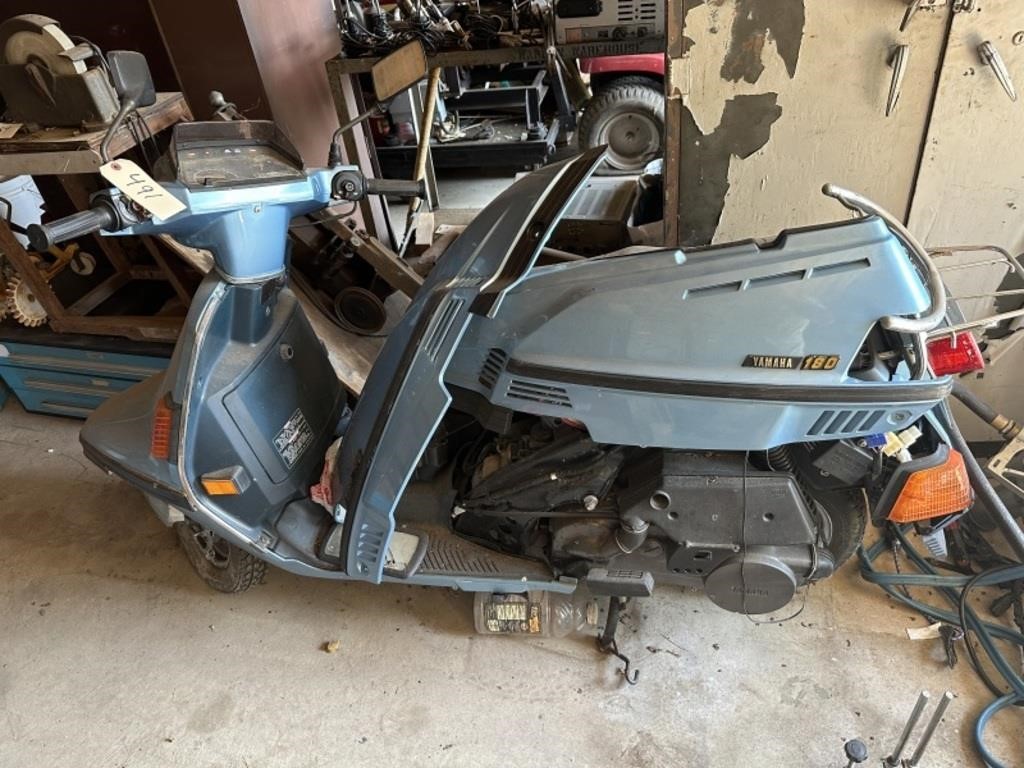 Yamaha 180 Scooter, 2368 Miles, Condition Unknown