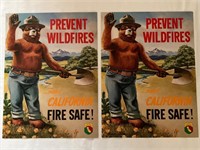 (4) California Fire Safe Posters