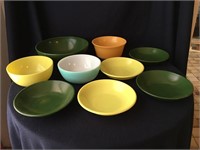 Vintage Hazel Atlas Platonite glass bowls