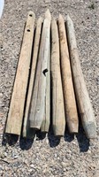 (7)- Wood Fencing Posts