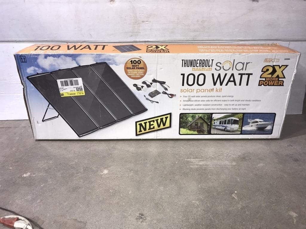 Thunderbolt Solar 100W Solar Panel Kit