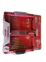 Milwaukee Red Helix 15 PC Drill Set