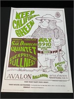California Avalon Ballroom Smokey Poster