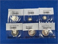 Six Silver Proof Coins